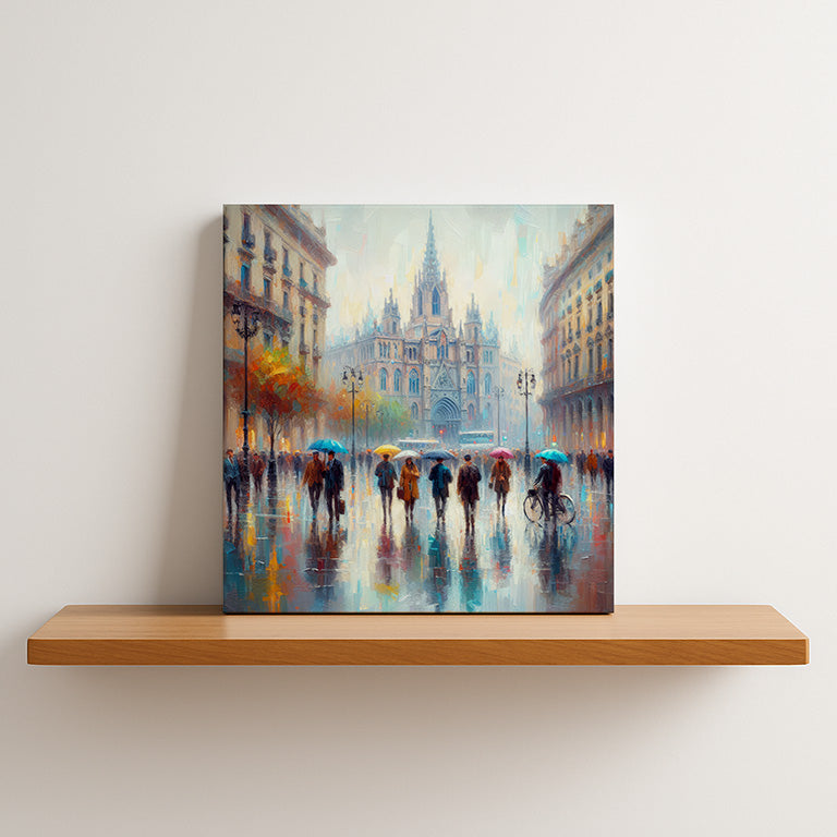 "Rainy Cathedral Square" by Pixartika Collective