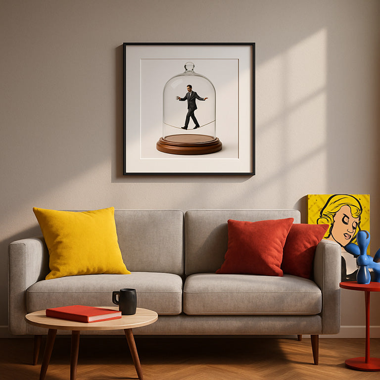 The Monday Tightrope Walker | digital wall art
