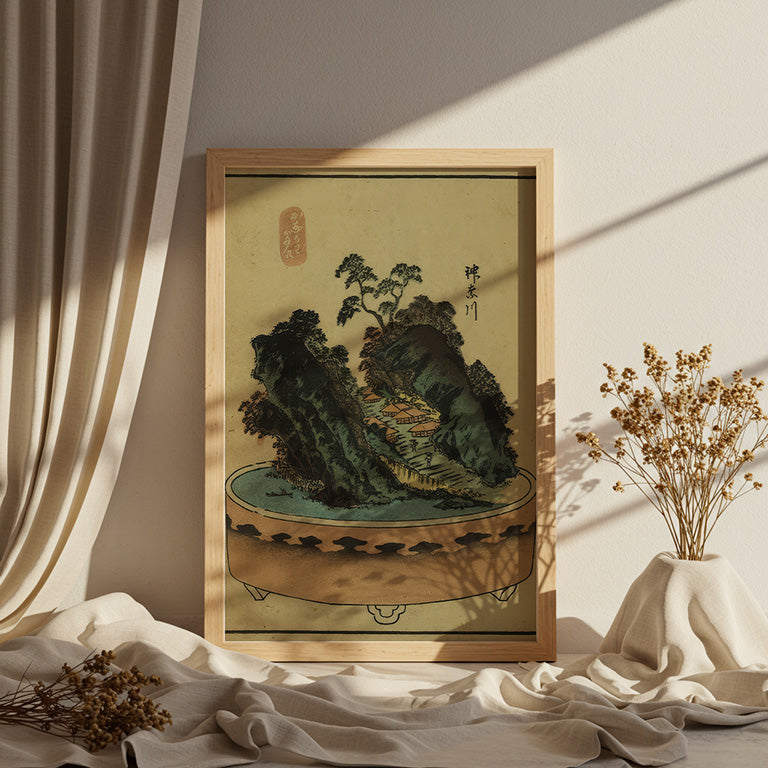 “Kanagawa – Miniature Mountain Village” | Japanese Ukiyo-e