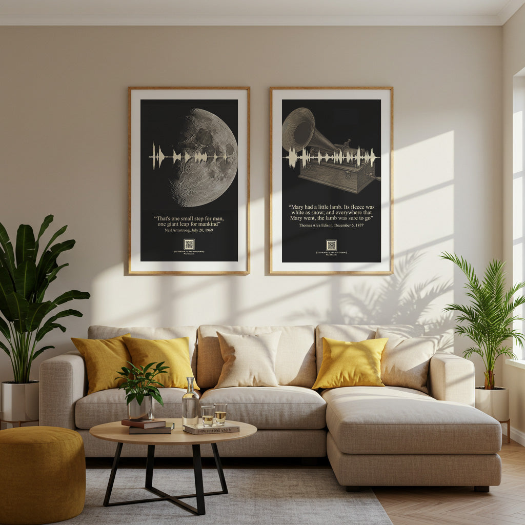 Historic SoundPrints Set | Printable Wall Art with QR Audio