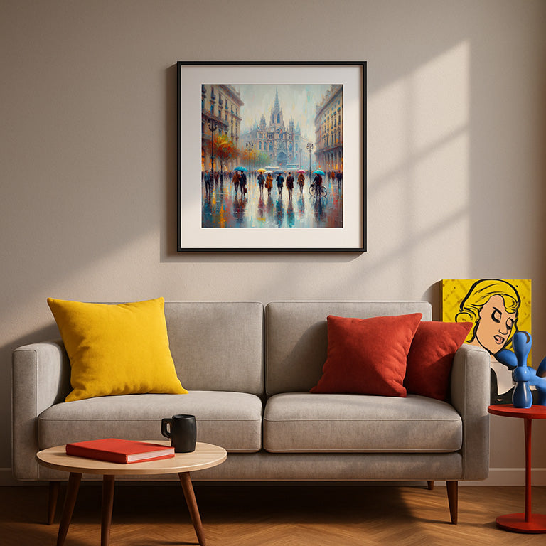 "Rainy Cathedral Square" by Pixartika Collective