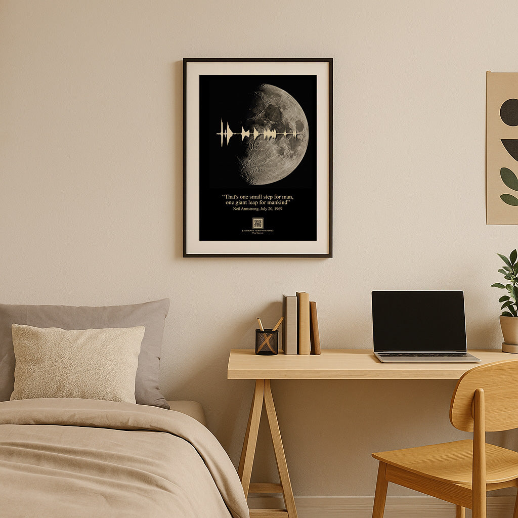 "One Giant Leap" | Printable Art with Historic Audio