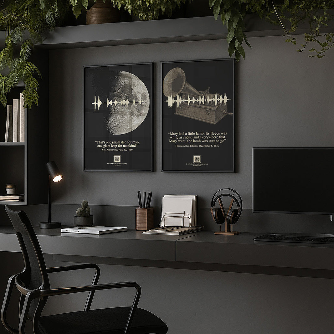 Historic SoundPrints Set | Printable Wall Art with QR Audio