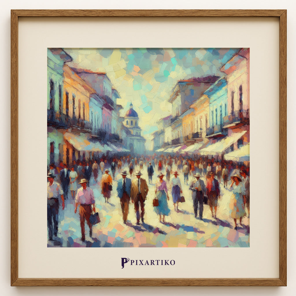 "Crowded Promenade" by Pixartika Collective