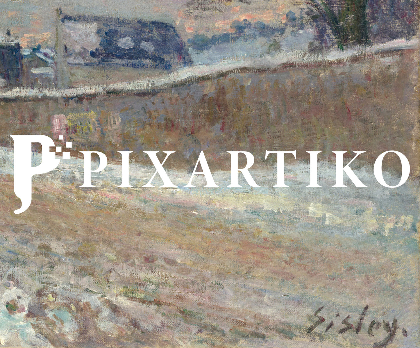 "Rue Eugène Moussoir at Moret, Winter" by Alfred Sisley