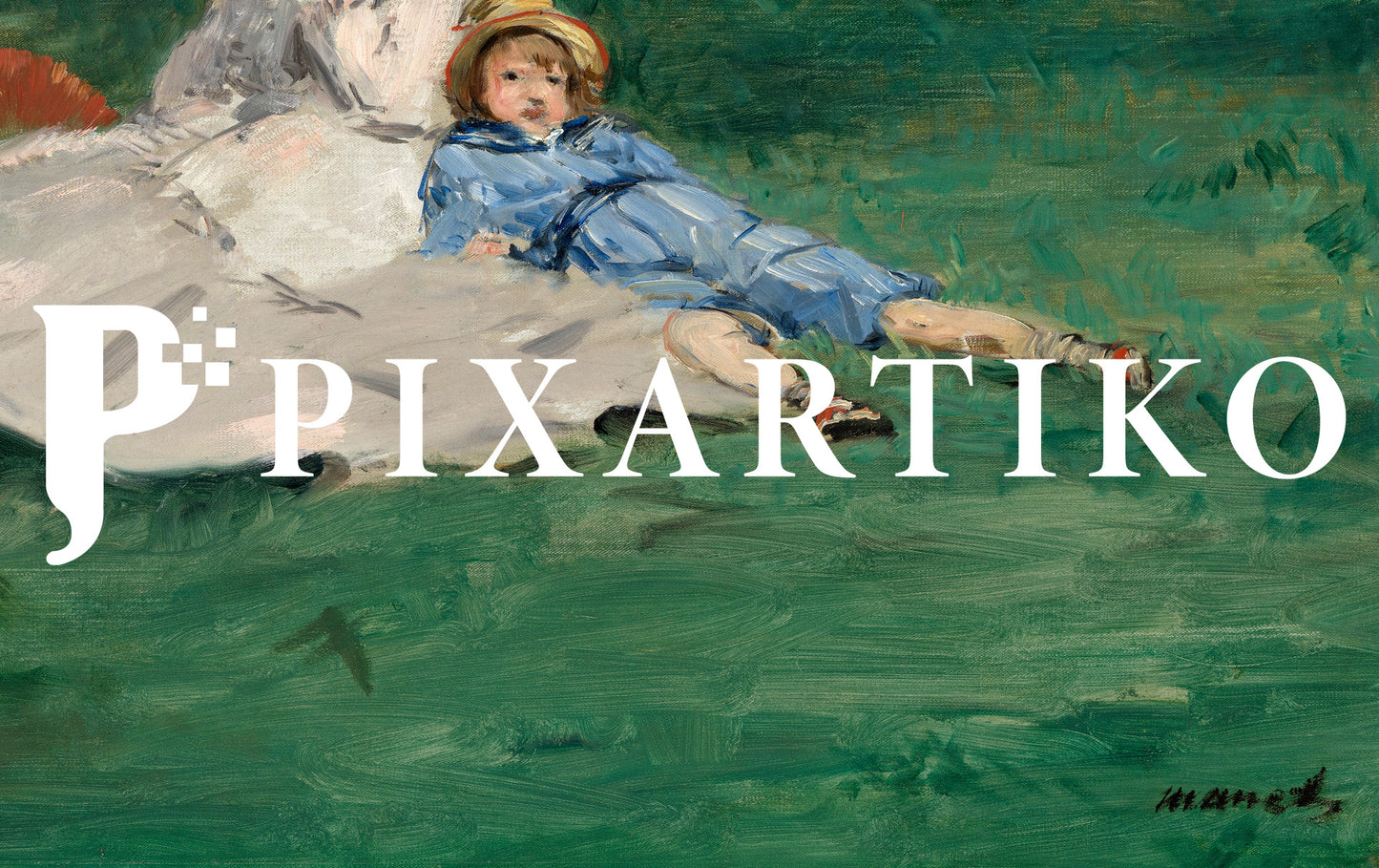 "The Monet Family in Their Garden at Argenteuil" by Édouard Manet