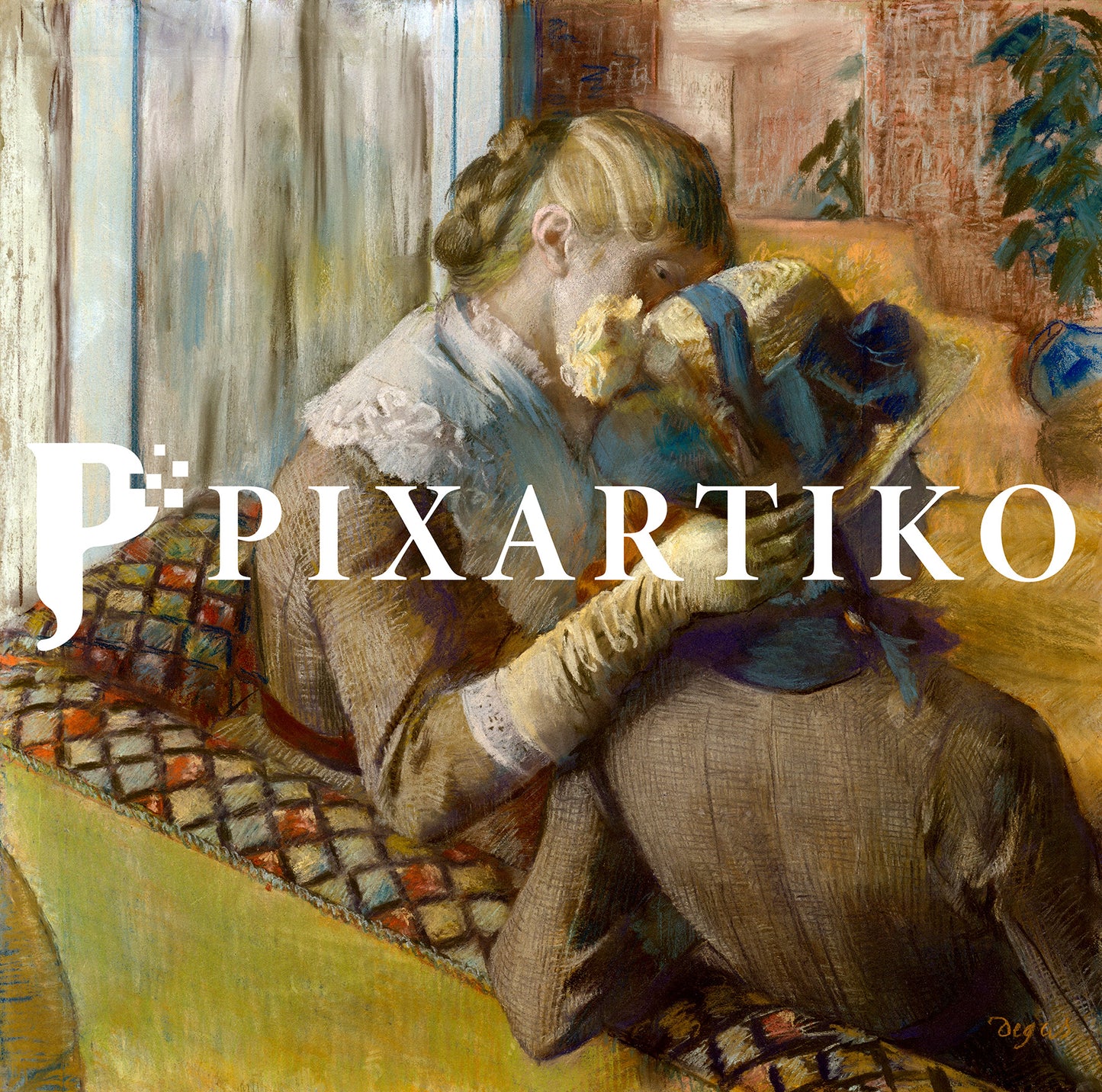 "At the Milliner's" by Edgar Degas