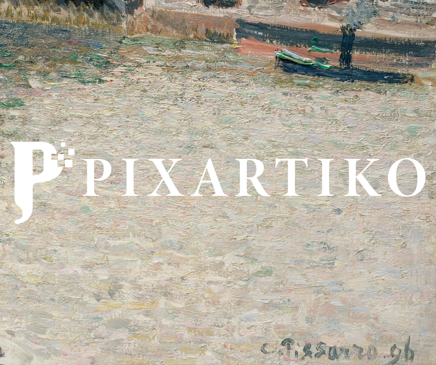 "Morning, An Overcast Day, Rouen" by Camille Pissarro