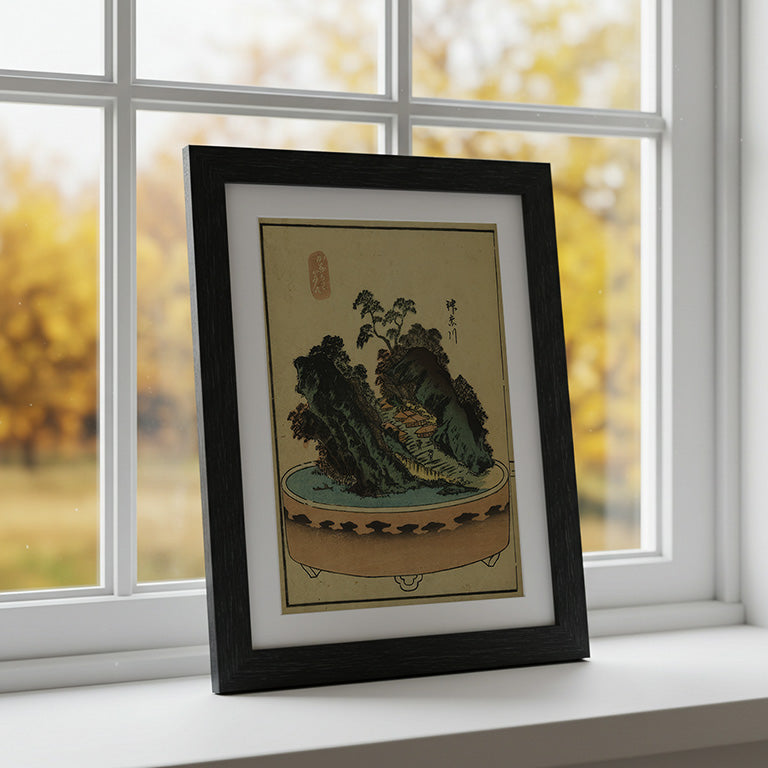 “Kanagawa – Miniature Mountain Village” | Japanese Ukiyo-e