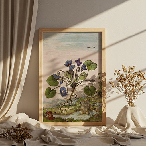 Viola odorata | Vintage Botanical Print