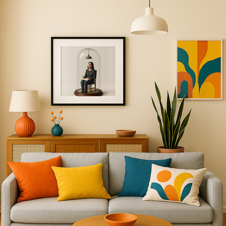 "The Idea That Wouldn’t Come" | Surreal Digital Art Print