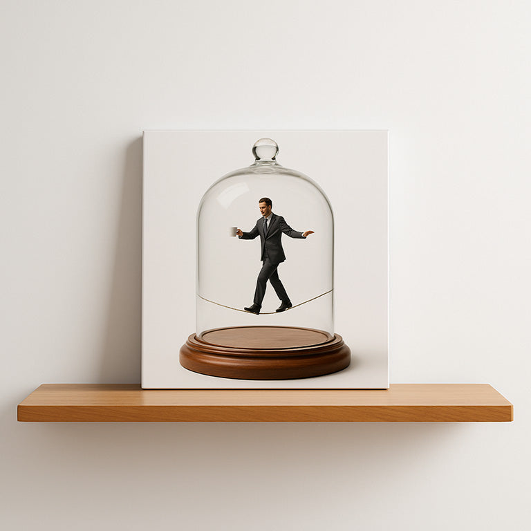 The Monday Tightrope Walker | digital wall art