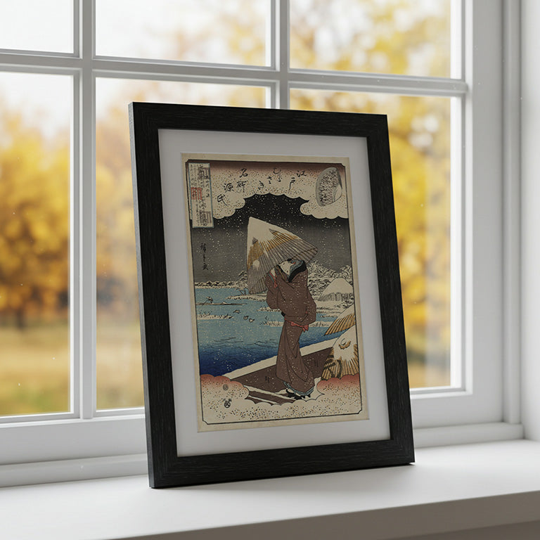 "Ukifune" by Utagawa Hiroshige
