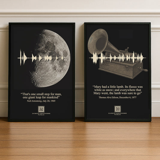 Historic SoundPrints Set | Printable Wall Art with QR Audio
