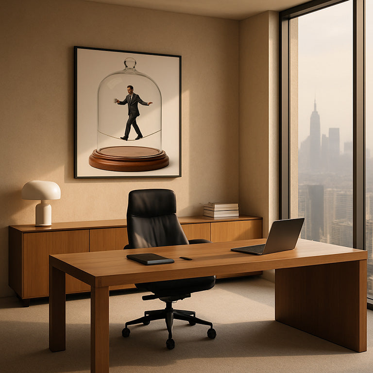 The Monday Tightrope Walker | digital wall art