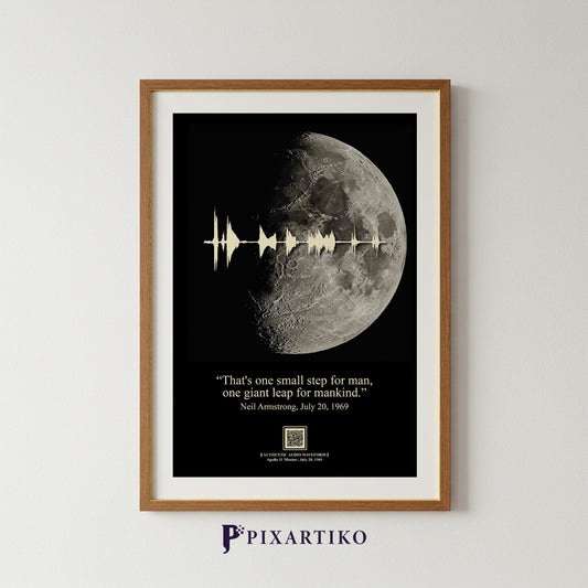 "One Giant Leap" | Printable Art with Historic Audio