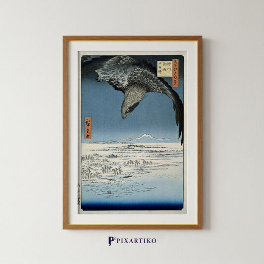 "Jumansubo Plain in Susaki near Fukagawa" by Hiroshige