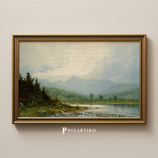 Sunset on Mount Chocorua, New Hampshire | Vintage Landscape
