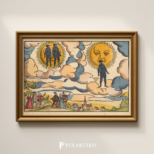 Celestial phenomenon over Prague, 1580