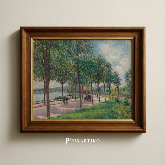 "Allée of Chestnut Trees" by Alfred Sisley
