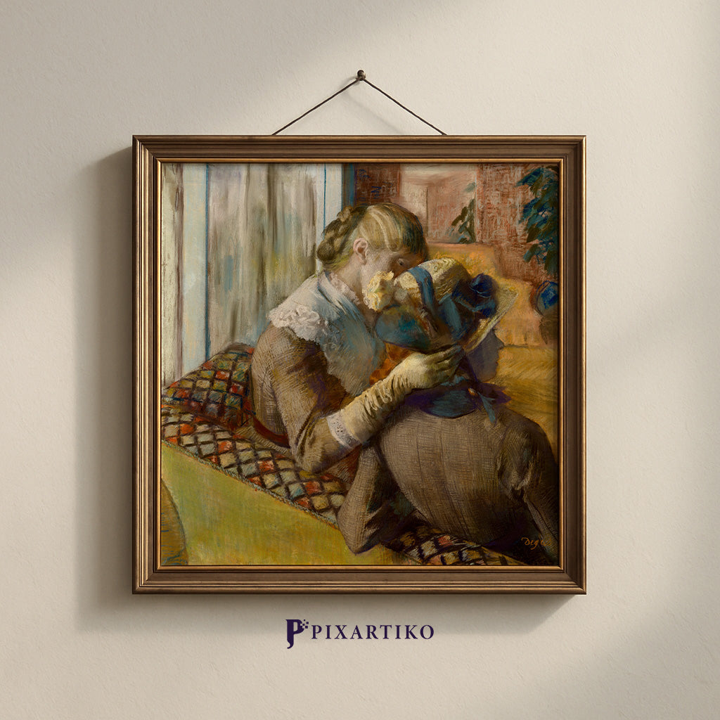"At the Milliner's" by Edgar Degas