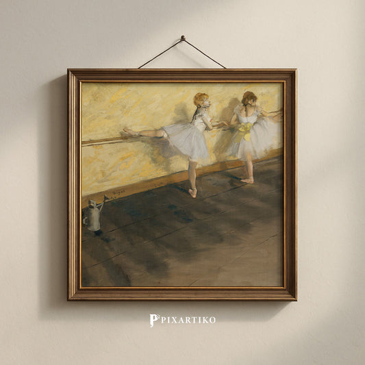 "Dancers Practicing at the Barre" by Edgar Degas