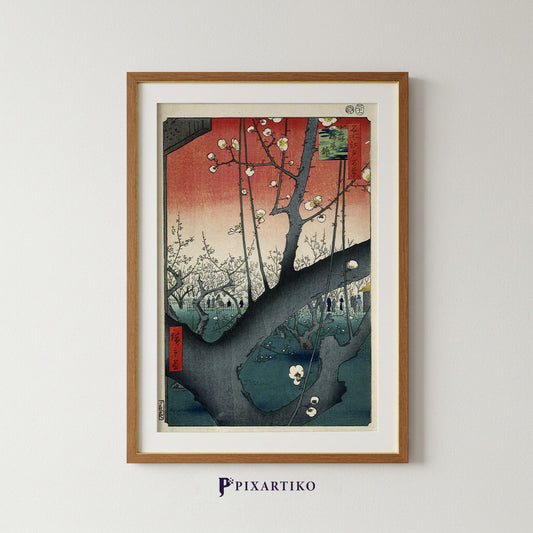 "The Plum Garden at Kameido Shrine" by Hiroshige