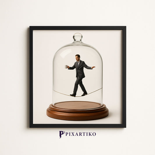 The Monday Tightrope Walker | digital wall art