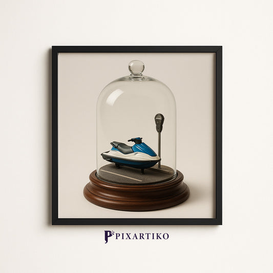 "Urban Island Parking" | Printable Modern Decor Download
