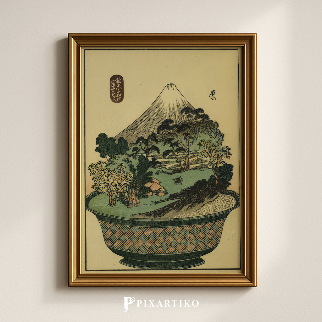 "Hara – Miniature Mt. Fuji" | Japanese Vintage Landscape