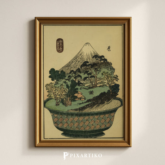"Hara – Miniature Mt. Fuji" | Japanese Vintage Landscape