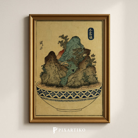 “Fujikawa – Mountain Pass” | Japanese Ukiyo-e Landscape
