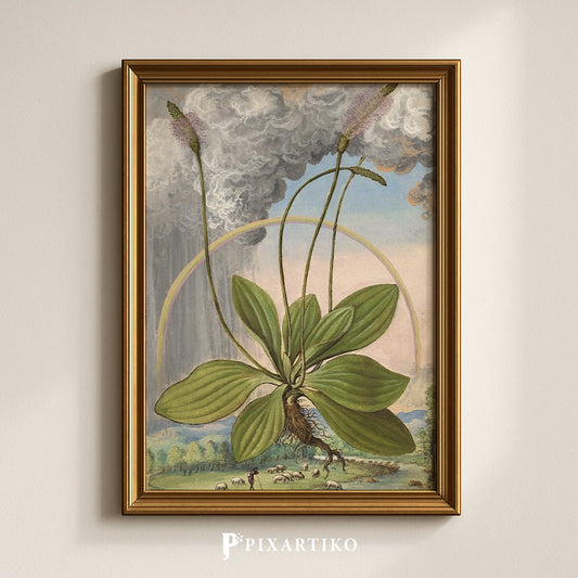 Plantago maior | Vintage Botanical Print