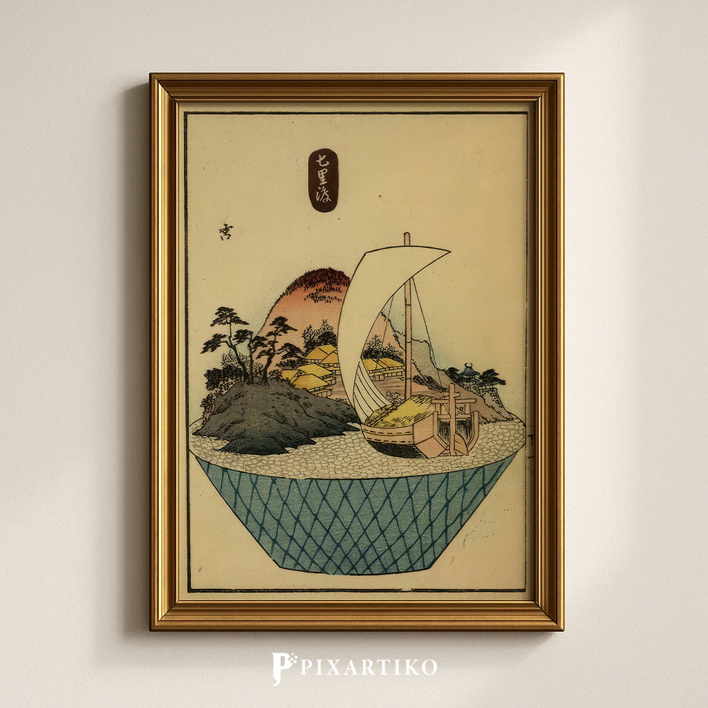 Shichiri | Sailboat at Dusk