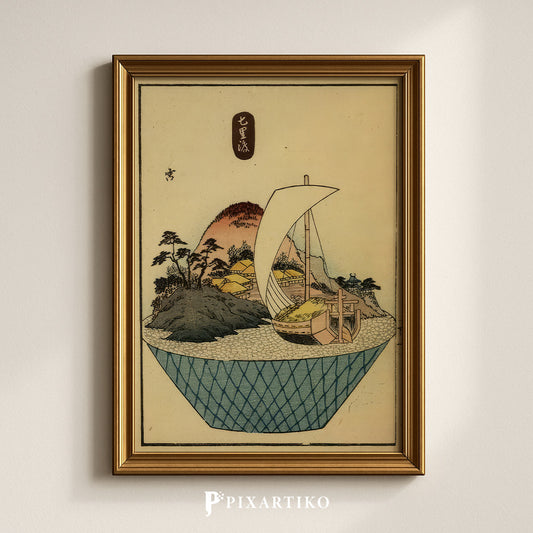 Shichiri | Sailboat at Dusk