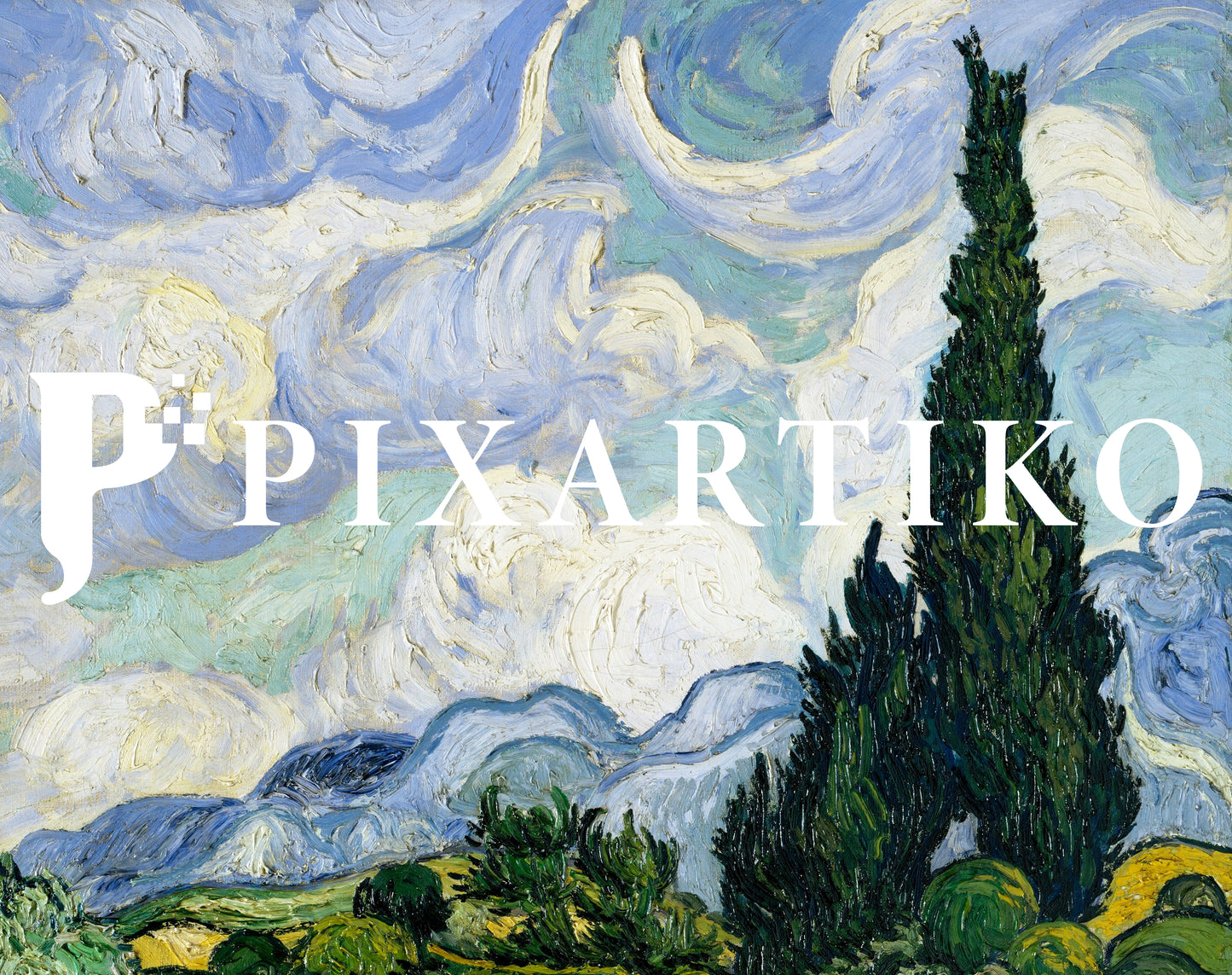 "Wheat Field with Cypresses" by Vincent Van Gogh